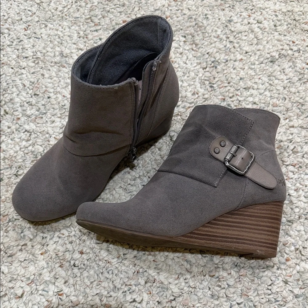 Blowfish Charcoal Ankle Booties with Buckle - Picture 2 of 2